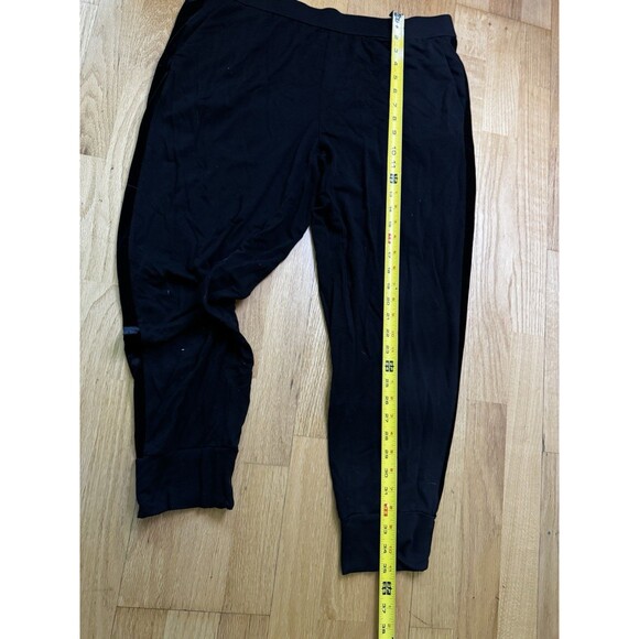 Eileen Fisher Women's Velvet Side Stripe Jogger Pants Black Petites Size PL - Picture 8 of 16